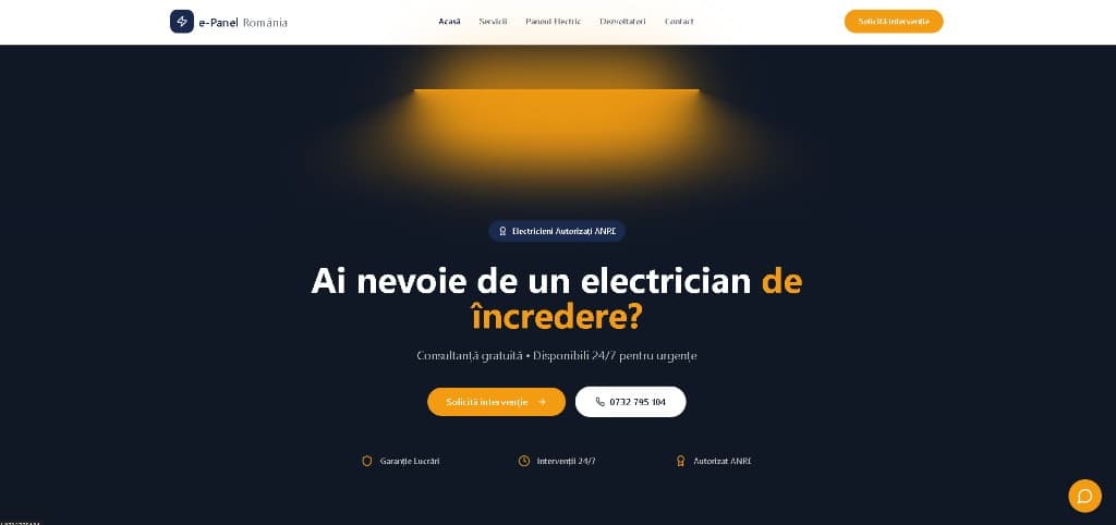 Previzualizare site E-Panel