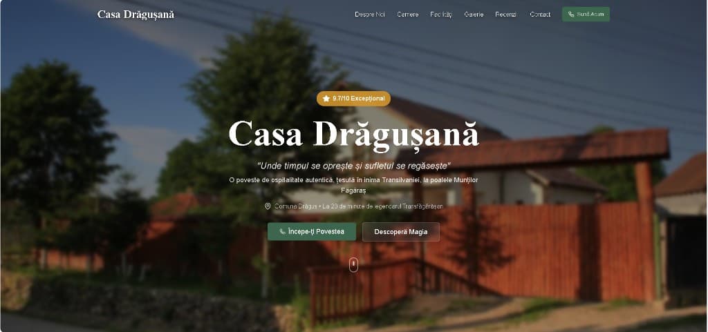 Previzualizare site Casa Drăgușană